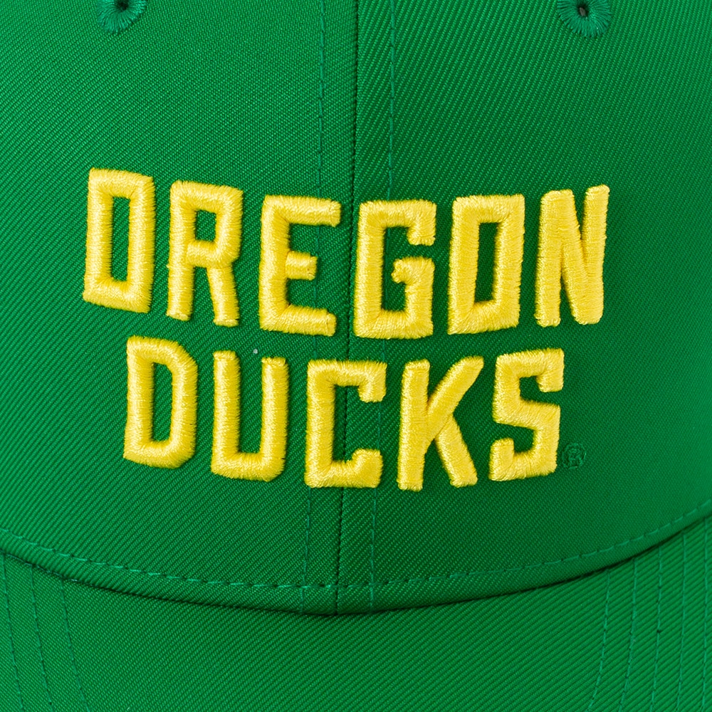 Classic Oregon O, Nike, Green, Curved Bill, Polyester, Accessories, Unisex, Sideline, Rise, Practice, Structured, Adjustable, Hat, 882722